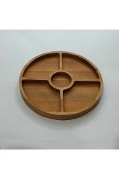 Ahşap Sunum Tabağı 5 Bölmeli - 1