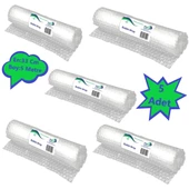 Balonlu Naylon Sargı 5 Adet 33 cm En 5 Metre Boyunda Havalı Eşya Koruma Ambalaj Pat Pat 5' li thumbnail 1