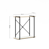 Eportatif Metal Ayaklı Dresuar Raflı Dresuar Dekoratif Metal Dresuar Beyaz 1377 - 5