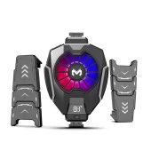 MEMO DL05 Dijital Göstergeli RGB Led Işıklı Gamer Oyuncu Telefon Ve Tablet Soğutucu - 1