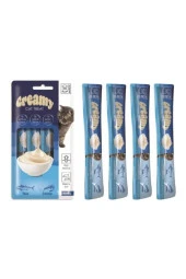 M-Pets Creamy Ton Balıklı ve Karidesli Sıvı Kedi Ödülü 4x15gr - 2