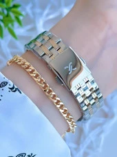 Daniel Klein Çelik Kordon 2Yıl Garantili 3 Atm Suya Dayanıklı Kadın Kol Saati+Bileklik BDK.1335.04 thumbnail 3