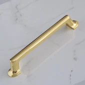 Gold Altın Metal Kulp 128 Mm-12.8 Cm Mobilya Çekmece Mutfak Dolabı Dolap Kapak Kulpları Kulbu - 4