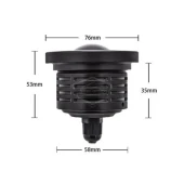 Citroen Nemo 2008-2022 Uyumlu Üniversal Mercekli Angel Sis Farı Metal Su Geçirmez 76 mm Mavi Halkalı Gündüz Farı 2 Adet thumbnail 10