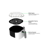 Wiami Wiami Air Fryer 5 Litre Beyaz Akıllı Fritöz - 2