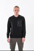Combat Tactical Outdoor Baskılı Uzun Kol Sıfır Yaka Tişört Bisiklet Yaka Günlük Basic Sweatshirt - 907 - 1