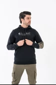 Combat Tactical Baskılı Uzun Kol Sıfır Yaka Tişört Bisiklet Yaka Günlük Basic Sweatshirt - 1