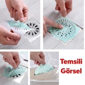 Kıl Kir Pis Tutucu Süzgeç Kullan At Yapışkanlı Banyo Lavabo Gider Filtresi Boru Tıkama Önleme 10'lu - 2