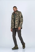 Combat Tactical Outdoor Kamuflaj Mont Su Rüzgar Geçirmez Erkek Softtjell Mont - 305 - 1