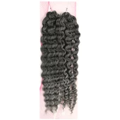 Nice Bulk Afro Su Dalgası Saç - Siyah / Gri Ombreli NiceBulk-T1B/GREY thumbnail 1