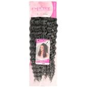 Nice Bulk Afro Su Dalgası Saç - Siyah / Gri Ombreli NiceBulk-T1B/GREY thumbnail 2