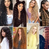 Rus Afro Dalgası Saç - Siyah / Bakır Ombreli Deep-T30 thumbnail 3