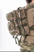 Combat Tactical Outdoor Taktik 35 Lt Sırt Çantası Su Geçirmez Yürüyüş Seyahat Dağcı Kamp Trekking Sırt Çantası 35 Lt-Kamuflaj-658 - 1