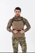 Combat Tactical Outdoor Taktik 35 Lt Sırt Çantası Su Geçirmez Yürüyüş Seyahat Dağcı Kamp Trekking Sırt Çantası 35 Lt-Kamuflaj-658 - 6