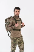 Combat Tactical Outdoor Taktik 35 Lt Sırt Çantası Su Geçirmez Yürüyüş Seyahat Dağcı Kamp Trekking Sırt Çantası 35 Lt-Kamuflaj-658 - 9