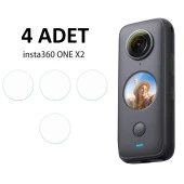 Tfy Store Insta 360 One X2 360 Aksiyon Kamerası Uyumlu 4 Adet Şeffaf Ekran koruyucu Jelatin thumbnail 2