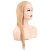 Düz Front Lace Gerçek Tül Peruk - Altın Karamel - 60-65cm STW27-20INCH - 2