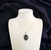 Hint Akik Doğal Taş Çelik Zincirli Kolye - 2