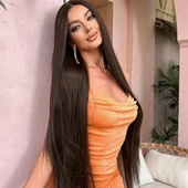 Kumral Ekstra Uzun Boy Tül Peruk DR-1807-6A thumbnail 2