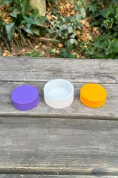 Silindir 6,5X2,5 cm Silikon Mum Kalıbı thumbnail 1