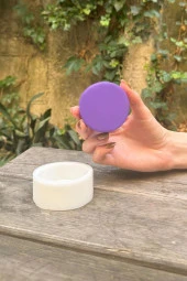 Silindir 6,5X2,5 cm Silikon Mum Kalıbı thumbnail 4