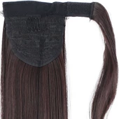 Bağlamalı Düz At Kuyruğu - Koyu Kahve M150-2-33-PM-14X thumbnail 4