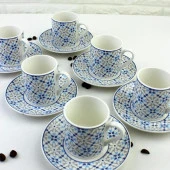 Gönül Porselen Otantik 6’lı Kahve Fincanı Takımı G3383 - 3