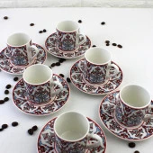 Gönül Porselen Otantik 6’lı Kahve Fincanı Takımı G3383 - 4