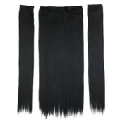 Fiber Sentetik Düz Yarım Ay + 2 Yan Çıt Çıt - Siyah HD047-1-PM-14X thumbnail 1