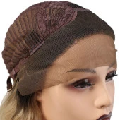 Fiber Sentetik Dalgalı Kısa Tül Peruk - Siyah Balköpüğü Ombreli TUL-KISA-1BT24-PM-14X thumbnail 5