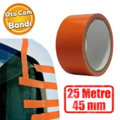 Araba Araç Oto Cam Sabitleme Tamir Montaj Bandı İz Bırakmaz Maskeleme Güçlü Bant 45 mm x 25 Metre - 1