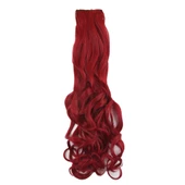 Fiber Sentetik Dalgalı 8 Parça Çıt Çıt - Kızıl W2688-850A-PM-14X thumbnail 1