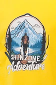 Erkek Bisiklet Yaka Mevsimlik Adventure Baskılı Standart Fit Sarı T-Shirt - 2