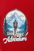 Erkek Bisiklet Yaka Mevsimlik Adventure Baskılı Standart Fit Bordo T-Shirt thumbnail 2