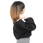 Kısa Küt Perçemli Fiber Sentetik Peruk - Siyah / Karamel Ombreli H7803-2F27-PM-14X - 2