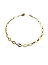 Düz Sade Aynalı İtalyan Zincir Günlük Kullanım Altın Bileklik thumbnail 2