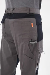 Orange Safety Harman Atak Pantolon Reflektörlü Ankara Gri İş Pantolonu - 5