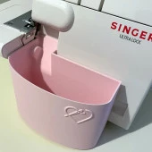 Singer Overlok Makinası Çöp Kutusu XL Pembe - 3