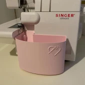 Singer Overlok Makinası Çöp Kutusu XL Pembe - 6