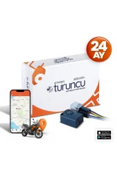 Turuncu Motosiklet Takip Cihazı (24 Aylık) ve Buzzer Cihazı - Mobil Araç Takip Cihazı - 1