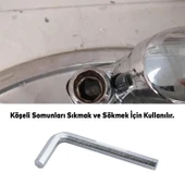 Allen Alyan Anahtar 11 mm Altıgen Köşeli Vida Somun Sıkma Sökme Metal 1 Adet - 4