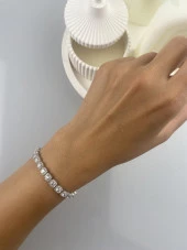 925 Ayar Gümüş (silver) Bileklik - 1