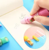 Ruj Silgi , Meyveli Kalp Desenli Ruj Silgi - 3 Adet - 4