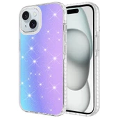 iPhone 15 Uyumlu  Uyumlu KılıfParlak Renk Geçişli Velle Kapak - 1