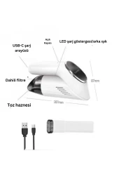ET-V55 180 Derece Katlanabilir Kablosuz Araç Süpürgesi - 4