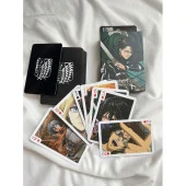 Anime Attack On Titan İskambil Poker Kartı - 1