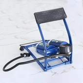 Ayak Tipi Hava Pompası Göstergeli Çift Hava Depolu Teker Araç Bisiklet Top Pompası - 4