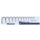 Mustad Olta İğnesi 530 25'li No:3-0 - Mustad Sazan İğnesi Bronz 3/0 Büyük Boy - 2