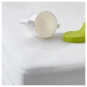 Lenast Bebek Alezi, Beyaz 60x120 Yatak Alezi Lastikli - 3
