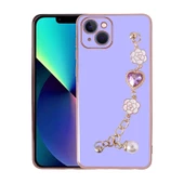 iPhone 14 Uyumlu  Uyumlu KılıfEl Tutamaçlı Kamera Korumalı Taka Silikon Kapak - 1